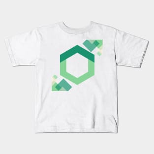 Green APEX LABS Hexagon - Modern Design Kids T-Shirt